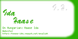 ida haase business card